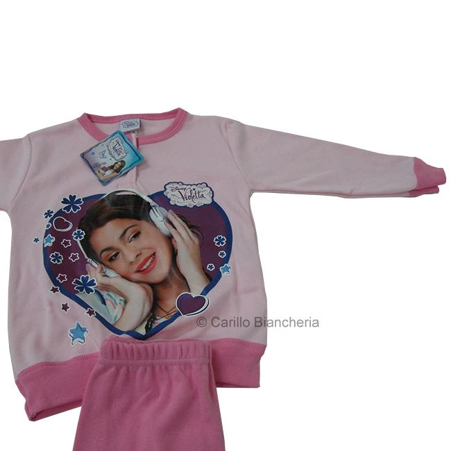 Disney Violetta Pigiama Bambina Ragazza Caldo Cotone Da 3 A 10 Anni Rosa G966 5 Disney Violetta Pigiama Bambina Ragazza Caldo Cotone Da 3 A 10 Anni Rosa G966 - immagine 3