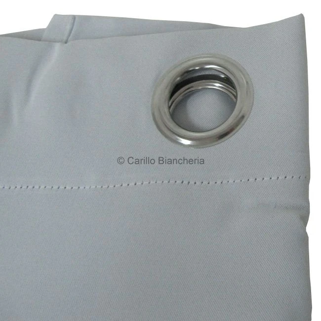 NOVITA' TENDA CASA ARREDO OSCURANTE 1 TELO 140 X 290 Cm CON BORCHIE BIANCO E844 5 NOVITA' TENDA CASA ARREDO OSCURANTE 1 TELO 140 X 290 Cm CON BORCHIE BIANCO E844 - immagine 3
