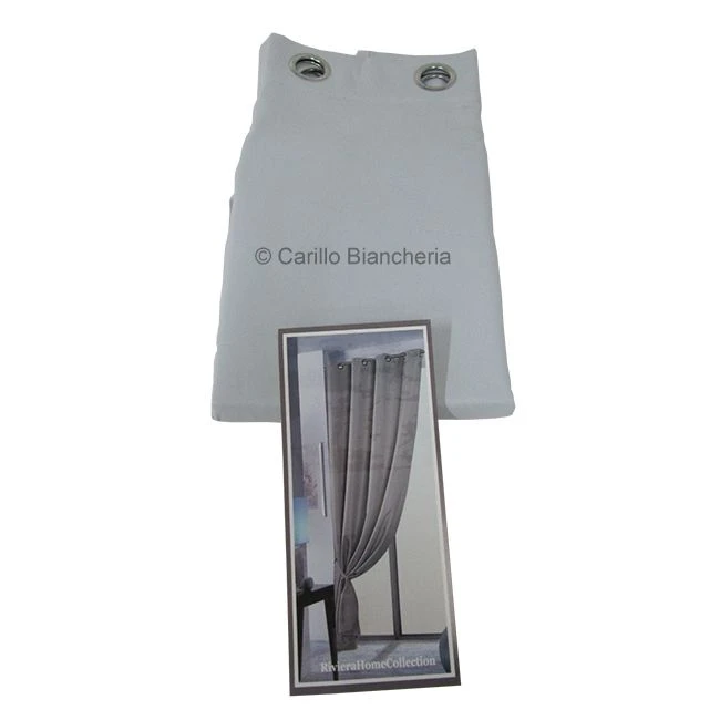 NOVITA' TENDA CASA ARREDO OSCURANTE 1 TELO 140 X 290 Cm CON BORCHIE BIANCO E844 3 NOVITA' TENDA CASA ARREDO OSCURANTE 1 TELO 140 X 290 Cm CON BORCHIE BIANCO E844