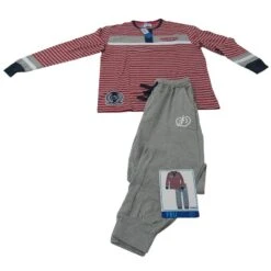 PIGIAMA FRUTTA UOMO PRIMAVERA ESTATE COTONE MANICA LUNGA M/L/XL/XXL GRIGIO F503 -Prodotti Per La Casa 20140723172029 f503 4 1