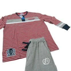 PIGIAMA FRUTTA UOMO PRIMAVERA ESTATE COTONE MANICA LUNGA M/L/XL/XXL GRIGIO F503 -Prodotti Per La Casa 20140723172029 f503 5 2