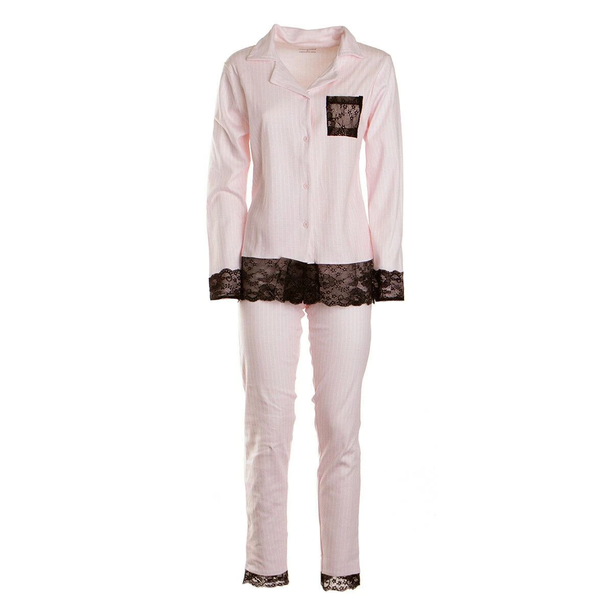 Pigiama Donna Aperto Oronero In Caldo Cotone OD1025 W471 6 Pigiama Donna Aperto Oronero In Caldo Cotone OD1025 W471 - immagine 4