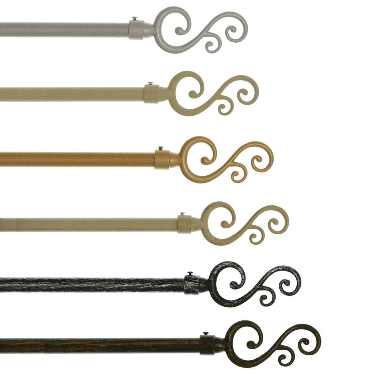 Bastone Per Tenda In Ferro Estendibile Da 120 A 210 Cm - Elegance N238 3 Bastone Per Tenda In Ferro Estendibile Da 120 A 210 Cm - Elegance N238