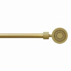 Bastone Per Tenda In Ferro Estensibile Da 120 A 210 Cm - Medaglione Y019 -Prodotti Per La Casa bastone per tenda medaglione in ferro estendibile da 120 a 210 cm oro 1