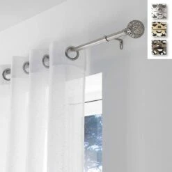 Bastone Per Tenda Globa In Ferro Estensibile Da 120 A 210 Cm W679