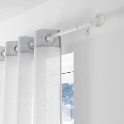 Bastone Per Tenda Patina In Ferro Estensibile W677 -Prodotti Per La Casa bastone tenda estensibile in ferro patina bianco oro 2 2