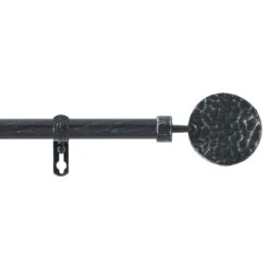 Bastone Per Tenda Patina In Ferro Estensibile W677 -Prodotti Per La Casa bastone tenda estensibile in ferro patina nero argento 1 2