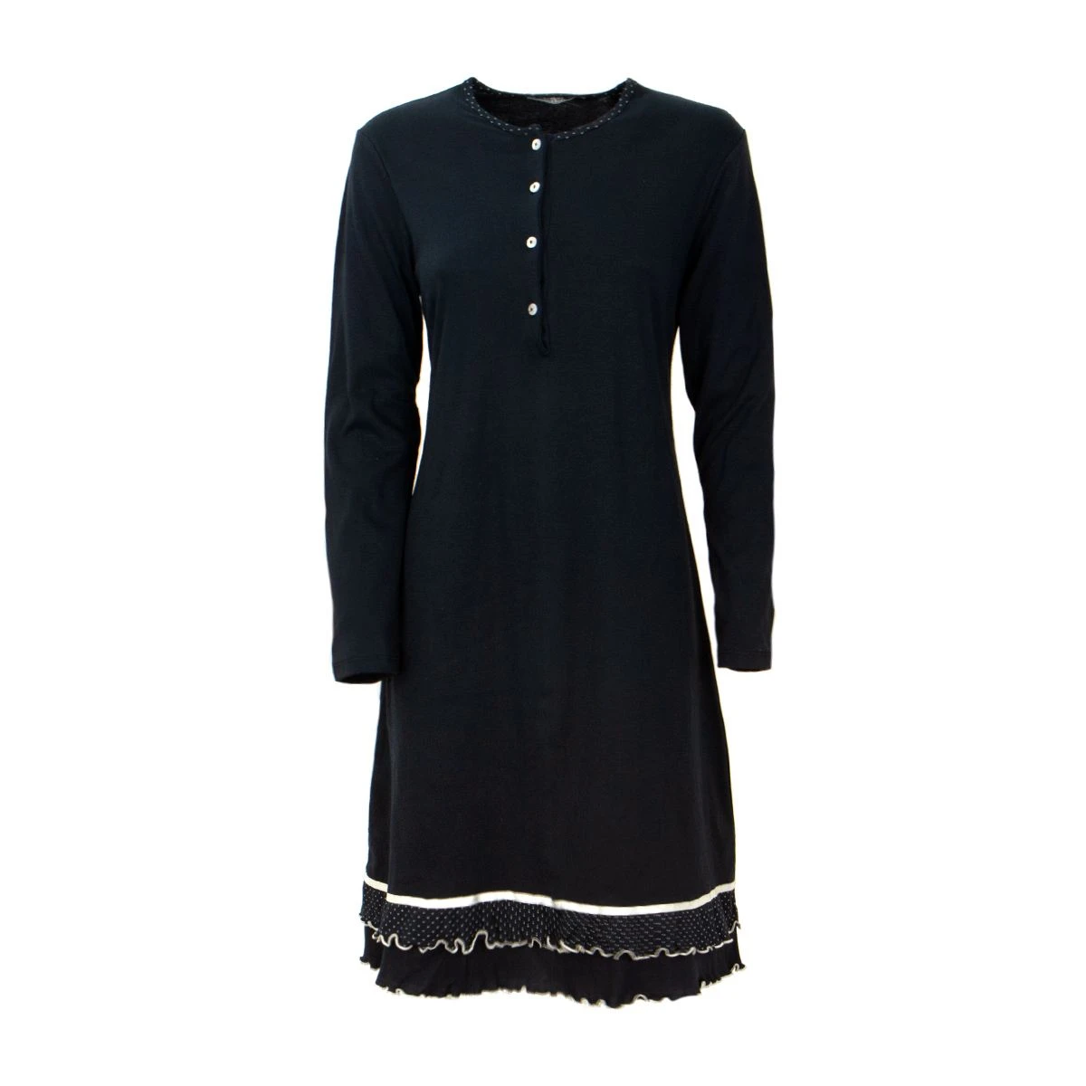 Camicia Da Notte Alina Di Toscana Lingerie In Caldo Cotone J939 5 Camicia Da Notte Alina Di Toscana Lingerie In Caldo Cotone J939 - immagine 3