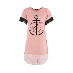 Camicia Da Notte Estiva Singolare In Cotone P1310 Y688 -Prodotti Per La Casa camicia da notte donna in cotone singolare p1310 rosa antico 3