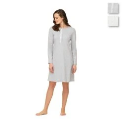 Camicia Da Notte Donna Linclalor In Caldo Cotone - Fino Alla Tg 58 Y059