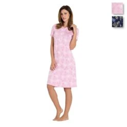 Camicia Da Notte Estiva Floreale Linclalor Viscosa 02301 - Fino Alla Tg 58 V964