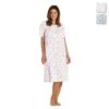Camicia Da Notte Estiva Floreale Linclalor Batista 129061 - Fino Alla Tg 58 V971 -Prodotti Per La Casa camicia da notte estiva linclalor in batista di cotone 129061