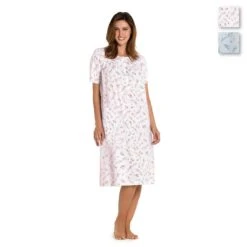 Camicia Da Notte Estiva Floreale Linclalor Batista 129061 - Fino Alla Tg 58 V971