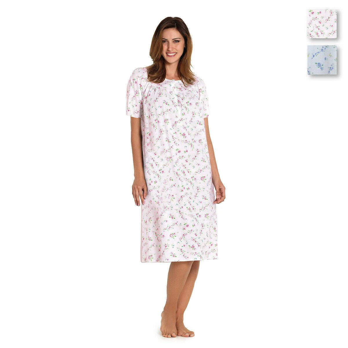 Camicia Da Notte Estiva Floreale Linclalor Batista 129061 - Fino Alla Tg 58 V971 3 Camicia Da Notte Estiva Floreale Linclalor Batista 129061 - Fino Alla Tg 58 V971