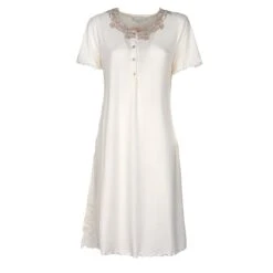 Camicia Da Notte Estiva Noemi Di Toscana Lingerie In Viscosa J570 -Prodotti Per La Casa camicia da notte estiva noemi di toscana lingerie in viscosa panna 5