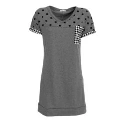 Camicia Da Notte Estiva Character In Cotone P1046 U349 -Prodotti Per La Casa camicia da notte character mezza manica p1046 grigio medio