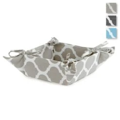 Cestino Portapane Damasco Con Laccetti W759