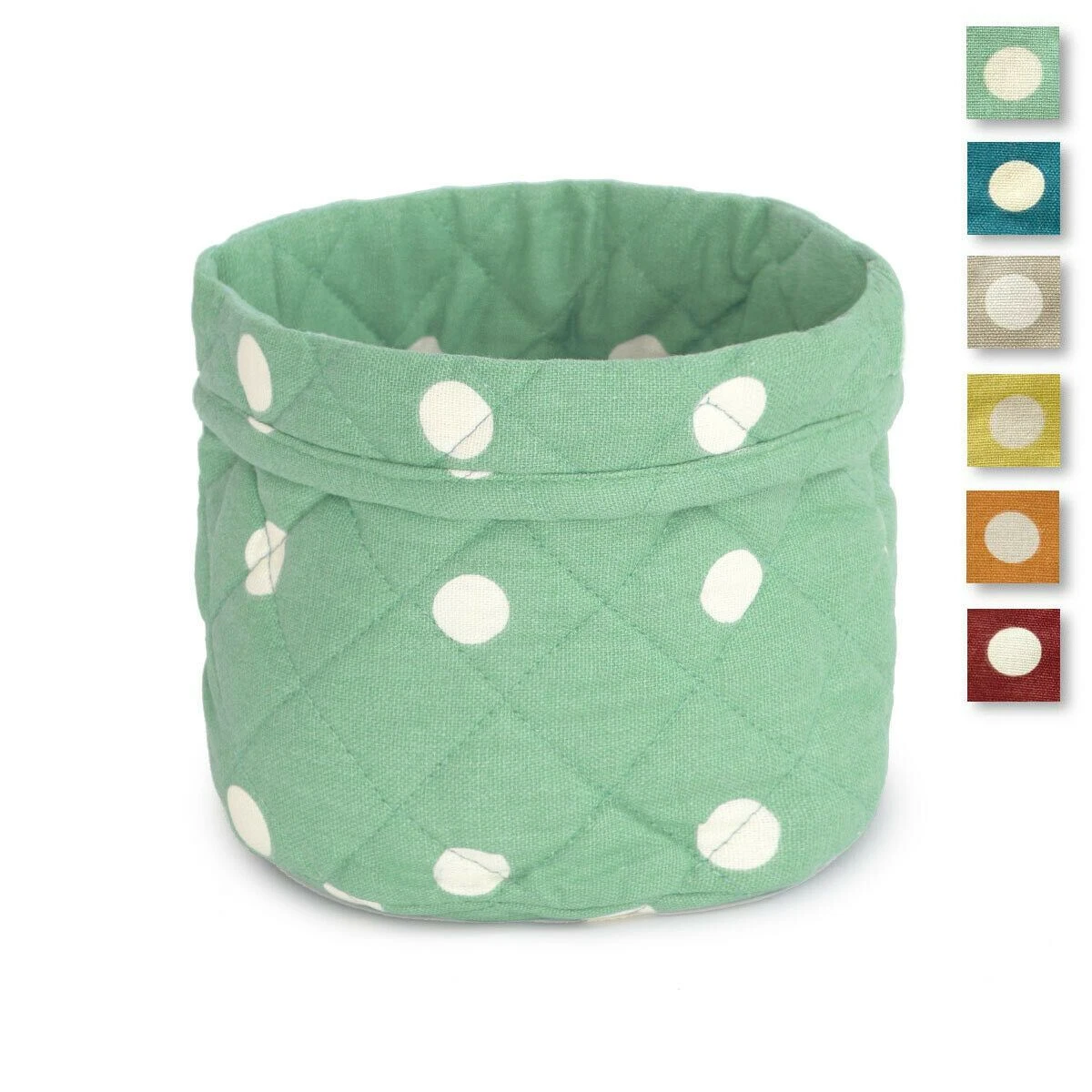 Cestino Portapane Pop Pois In Puro Cotone V941 3 Cestino Portapane Pop Pois In Puro Cotone V941