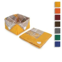 Cestino Portapane + Tovagliolo Shabby Di Morbidissimi T967