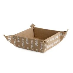 Cestino Portapane In Juta Joyeux Noel Natalizio Q671