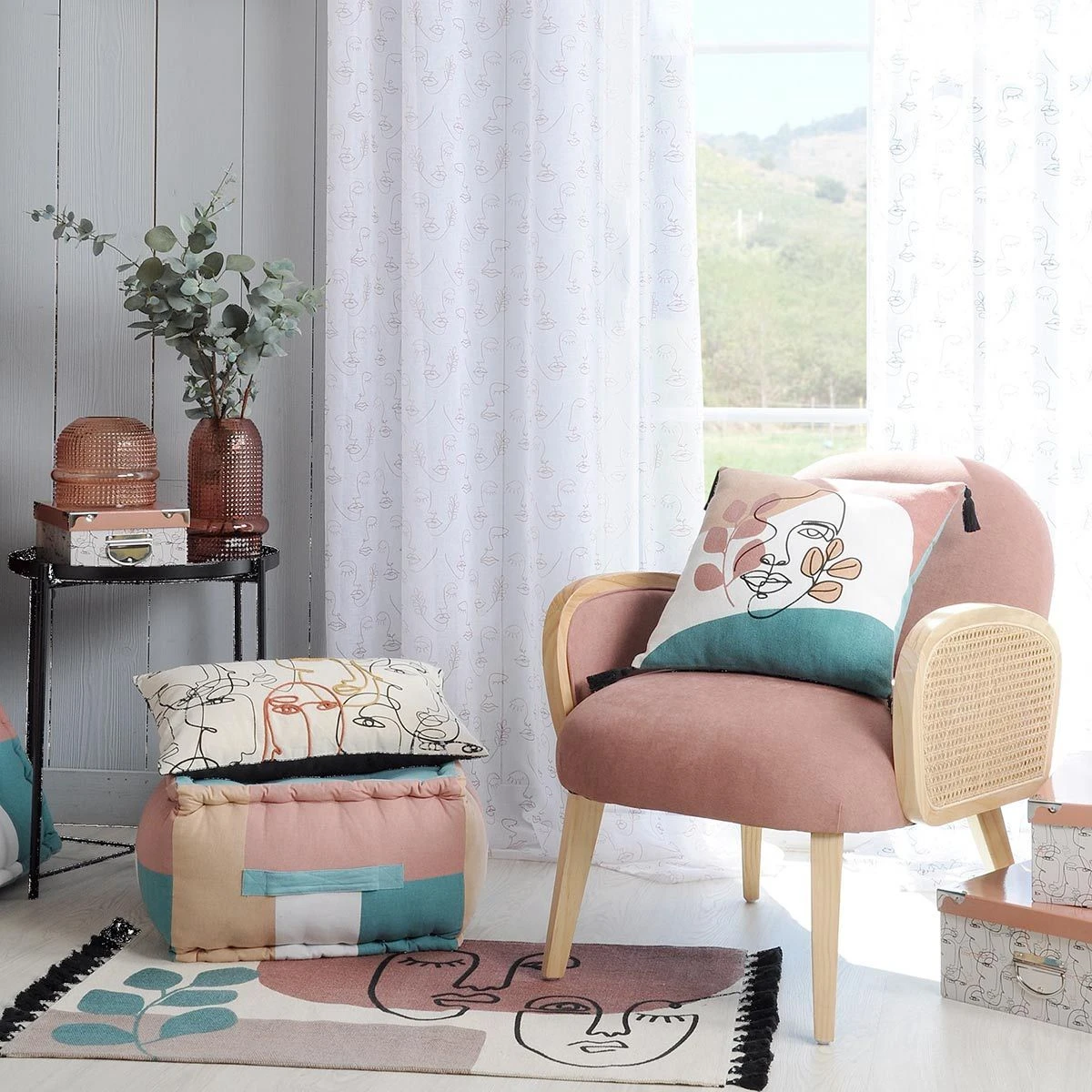 Cuscino Coprisedia Esquisse 40x40 Cm W659 6 Cuscino Coprisedia Esquisse 40x40 Cm W659 - immagine 4