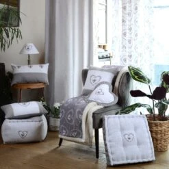 Cuscino Da Pavimento Pouf Pauline 40x40x30 Cm W070 -Prodotti Per La Casa collezione pauline grigio