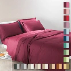 Completo Copripiumino Bicolor Di Caleffi - Dimensioni Varie V708