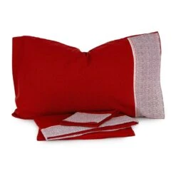 Completo Lenzuola Crono Di Novia - Dimensioni Varie J697 -Prodotti Per La Casa completo lenzuola crono di novia dimensioni varie rosso 3