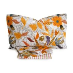 Completo Lenzuola Dots Flower Di Bassetti - Dimensioni Varie Z946 -Prodotti Per La Casa completo lenzuola dots flower di bassetti matrimoniale in cotone giallo 1