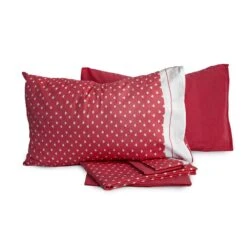 Completo Lenzuola Duetto Di Novia A Cuori - Dimensioni Varie Y041 -Prodotti Per La Casa completo lenzuola duetto a cuori novia bordeaux 9