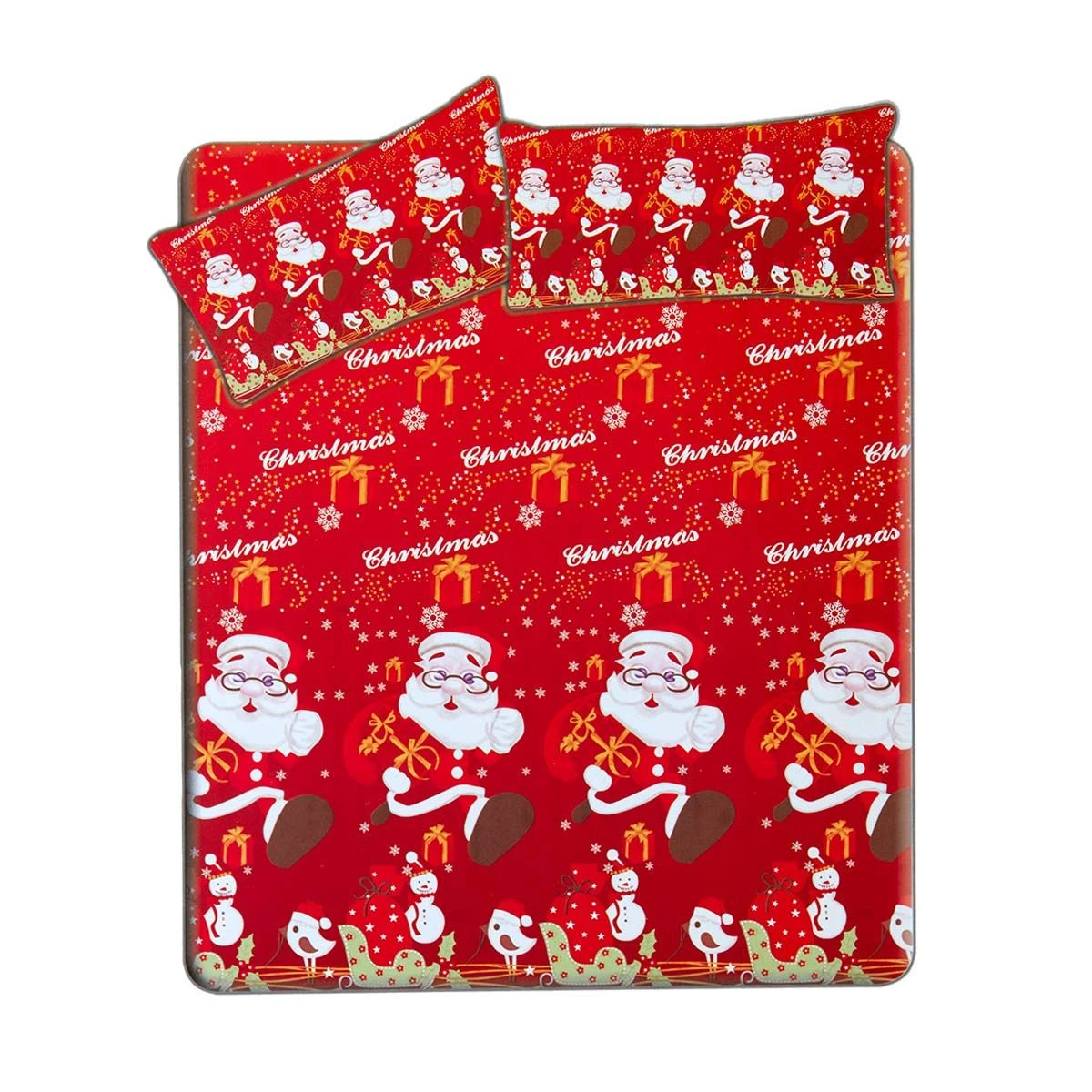 Completo Lenzuola Flanella Natalizio Christmas Matrimoniale Due Piazze Z658 4 Completo Lenzuola Flanella Natalizio Christmas Matrimoniale Due Piazze Z658 - immagine 2