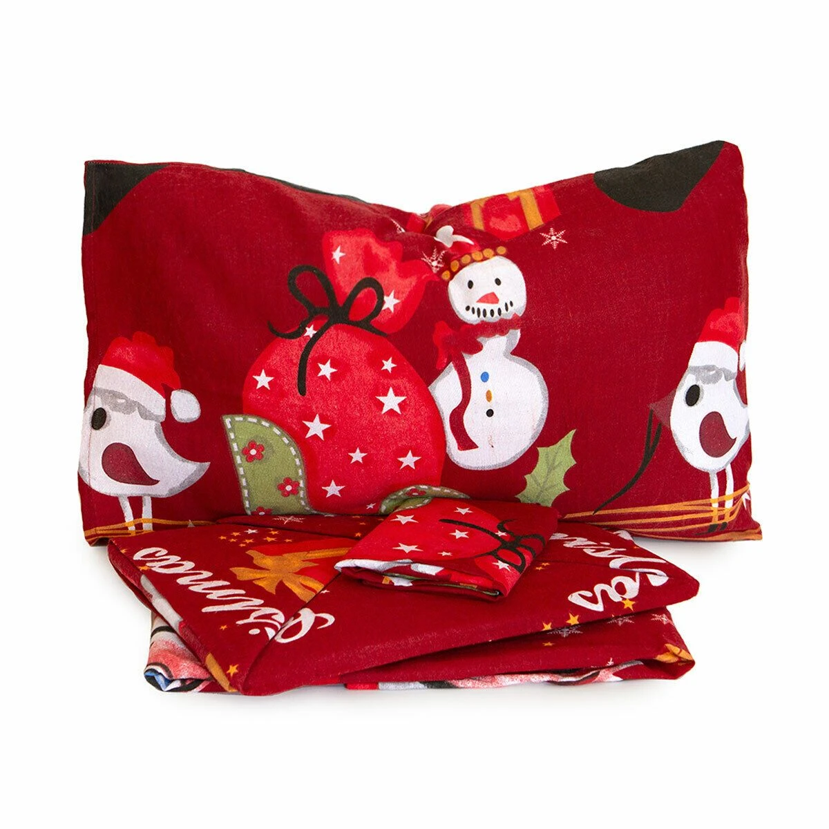 Completo Lenzuola Flanella Natalizio Christmas Matrimoniale Due Piazze Z658 3 Completo Lenzuola Flanella Natalizio Christmas Matrimoniale Due Piazze Z658