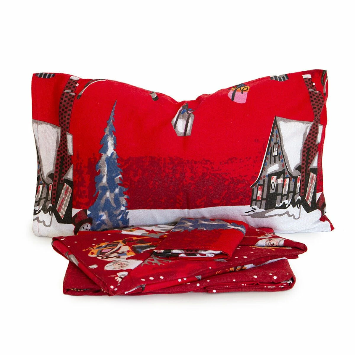 Completo Lenzuola Flanella Natalizio Rennes Matrimoniale Due Piazze Z659 3 Completo Lenzuola Flanella Natalizio Rennes Matrimoniale Due Piazze Z659