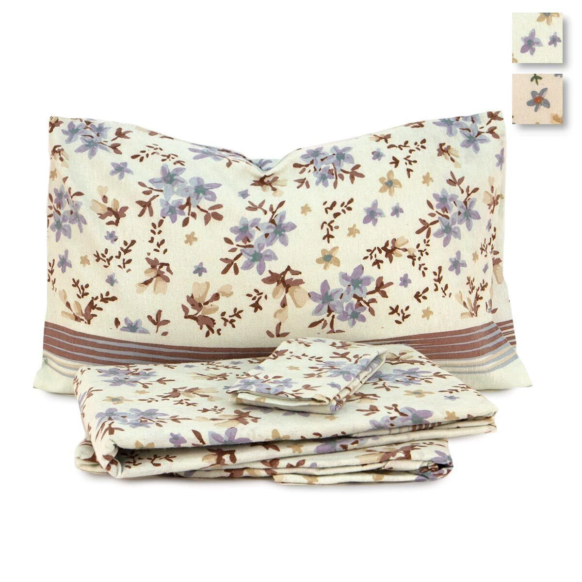 Completo Lenzuola In Flanella Bice Di Pompea - Dimensioni Varie J210 3 Completo Lenzuola In Flanella Bice Di Pompea - Dimensioni Varie J210