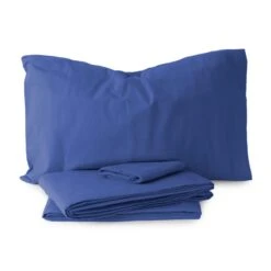 Completo Lenzuola In Flanella Tinta Unita Morbidissimi - Dimensioni Varie W635 -Prodotti Per La Casa completo lenzuola in flanella tinta unita morbidissimi blu 3