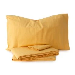 Completo Lenzuola In Flanella Tinta Unita Morbidissimi - Dimensioni Varie W635 -Prodotti Per La Casa completo lenzuola in flanella tinta unita morbidissimi oro 3