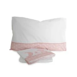 Completo Lenzuola Percalle Laura Biagiotti Per Lettino Baby V419 -Prodotti Per La Casa completo lenzuola lettino laura biagiotti baby home rosa 1