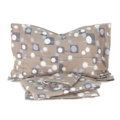 Completo Lenzuola In Flanella Milo Di Enrico Coveri Matrimoniale Maxi J238 -Prodotti Per La Casa completo lenzuola milo di enrico coveri in flanella matrimoniale maxi tortora 1