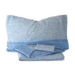 Completo Lenzuola In Flanella Spotted - Dimensioni Varie W392 -Prodotti Per La Casa completo lenzuola spotted in flanella azzurro 2