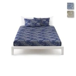 Completo Lenzuola Nao Di Zucchi In Raso Per Letto Matrimoniale Q682