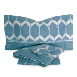 Completo Lenzuola Khistan Biancaluna In Flanella - Dimensioni Varie T773 -Prodotti Per La Casa completo lenzuola in flanella biancaluna khistan celeste