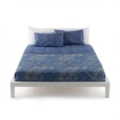 Completo Lenzuola Telhas Di Bassetti Life Per Letto Matrimoniale Due Piazze P165 -Prodotti Per La Casa completo lenzuola matrimoniale bassetti life telhas blu