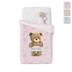 Coperta In Pile Vellutato Orsetto Di Manterol Per Lettino Baby J841