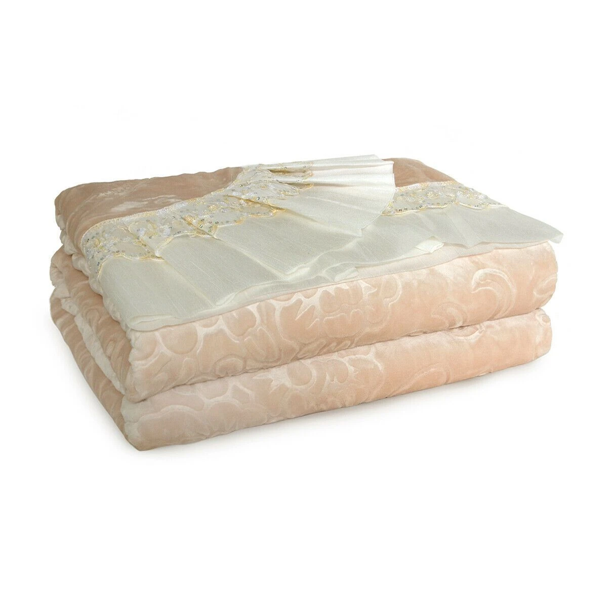 Coperta Invernale In Pile Renato Balestra Con Volant Matrimoniale V223 3 Coperta Invernale In Pile Renato Balestra Con Volant Matrimoniale V223