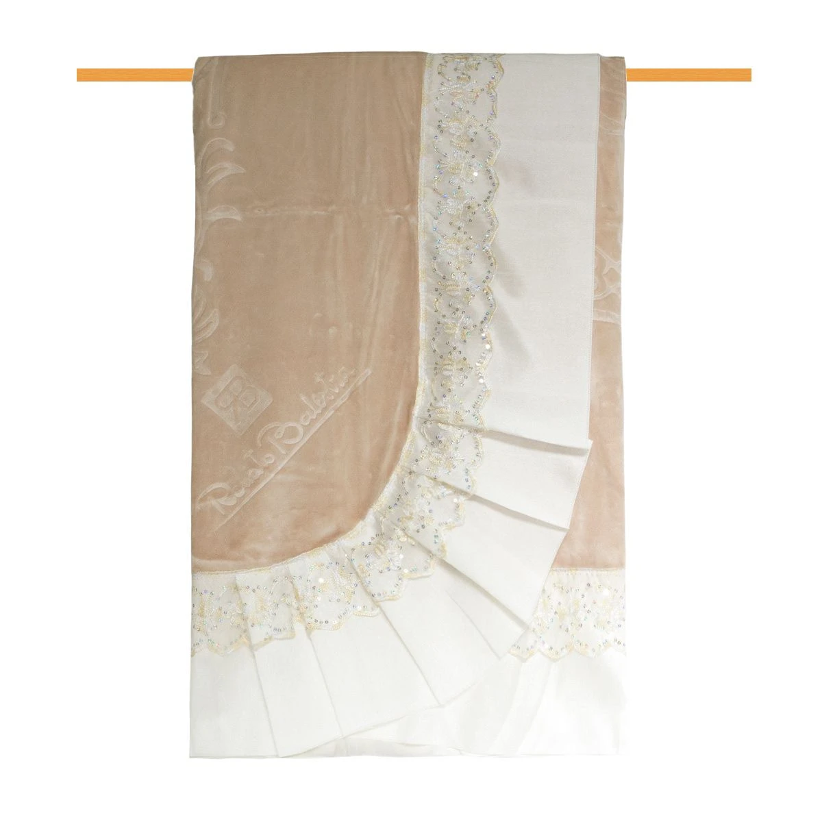 Coperta Invernale In Pile Renato Balestra Con Volant Matrimoniale V223 4 Coperta Invernale In Pile Renato Balestra Con Volant Matrimoniale V223 - immagine 2