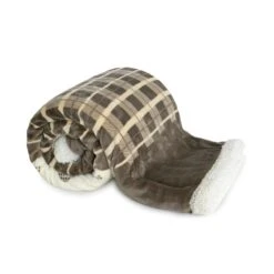 Coperta Plaid Morbidotto Lautaret Di Daunex - Dimensioni Varie Z525 -Prodotti Per La Casa coperta plaid lautaret di daunex con stampa digitale tortora 2 3