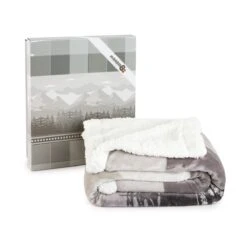 Coperta Plaid Morbidotto Zermatt Di Daunex - Dimensioni Varie K810 -Prodotti Per La Casa coperta plaid morbidotto zermatt di daunex in pile coral e sherpa grigio 2 5