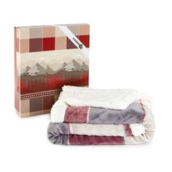 Coperta Plaid Morbidotto Zermatt Di Daunex - Dimensioni Varie K810 -Prodotti Per La Casa coperta plaid morbidotto zermatt di daunex in pile coral e sherpa rosso 2 5
