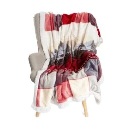 Coperta Plaid Morbidotto Zermatt Di Daunex - Dimensioni Varie K810 -Prodotti Per La Casa coperta plaid morbidotto zermatt di daunex in pile coral e sherpa rosso 5