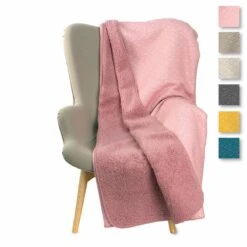 Coperta Plaid Scott In Piquet E Sherpa - Dimensioni Varie W687